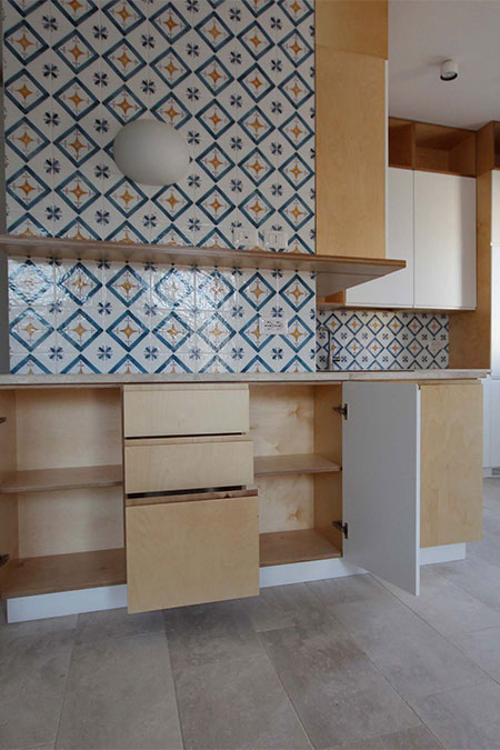 Progetto cucina in legno